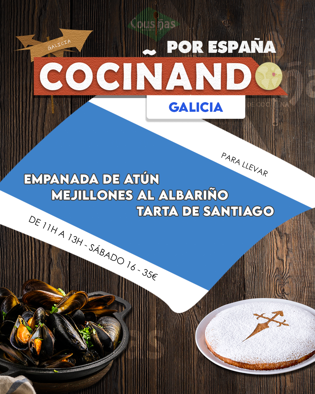 Taller de cocina gallega en Pontevedra