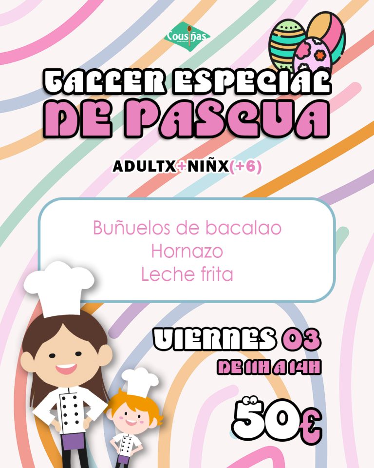 taller de cocina para niños