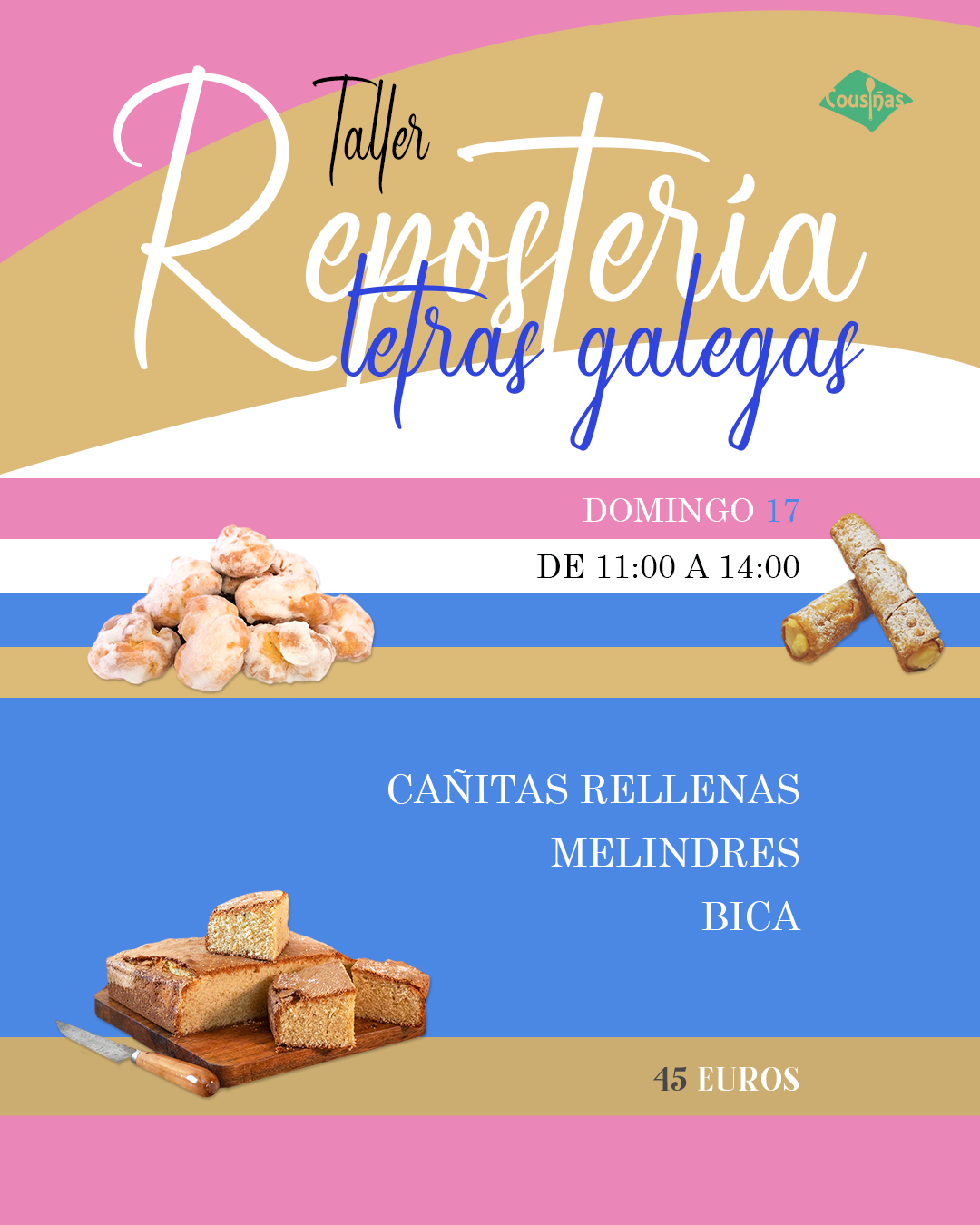 Taller de repostería en Pontevedra
