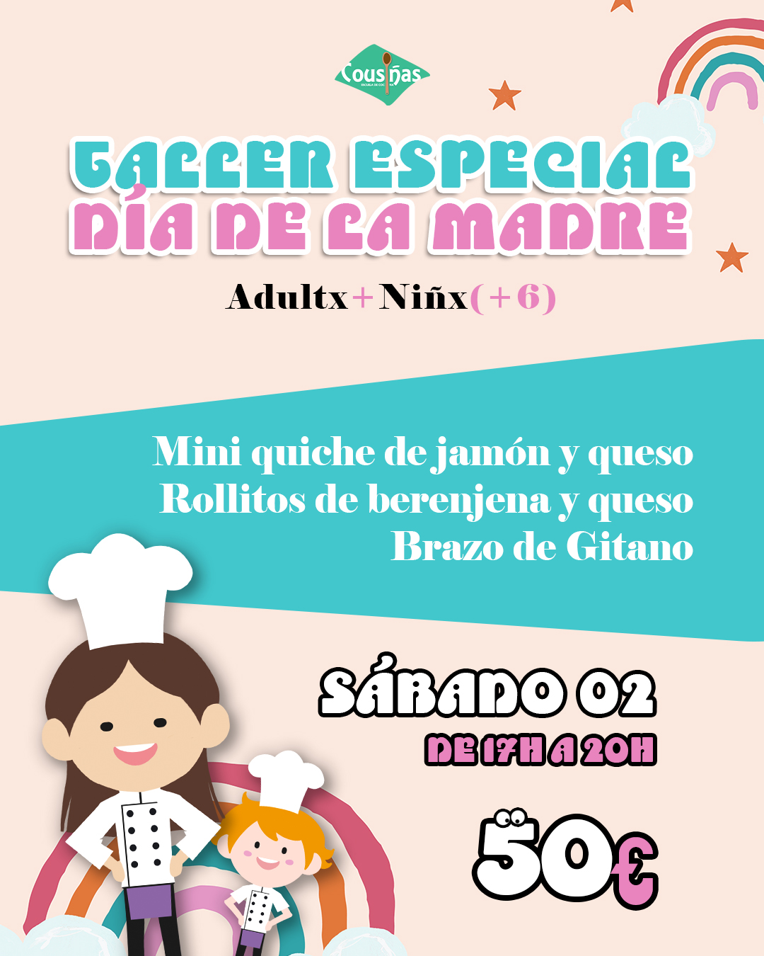 Taller especial día de la madre en Pontevedra