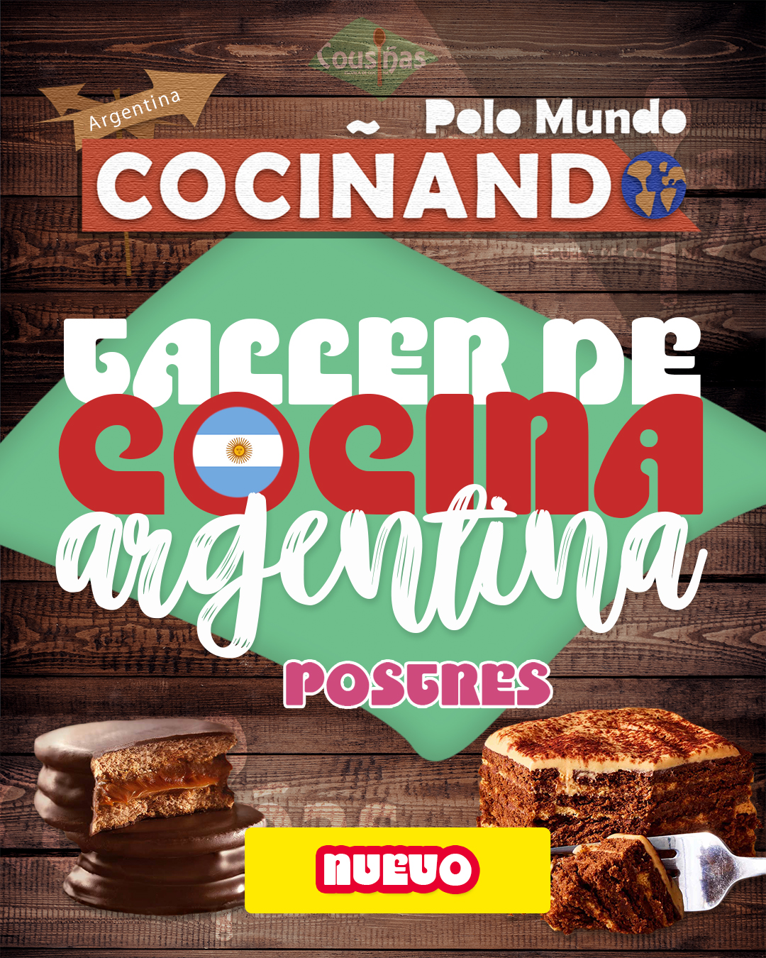 Cociñando polo mundo Agentina Postres Taller de postres argentinos e Pontevedra