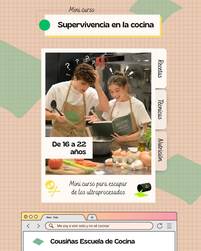 Curso de cocina en Pontevedra, Galicia.