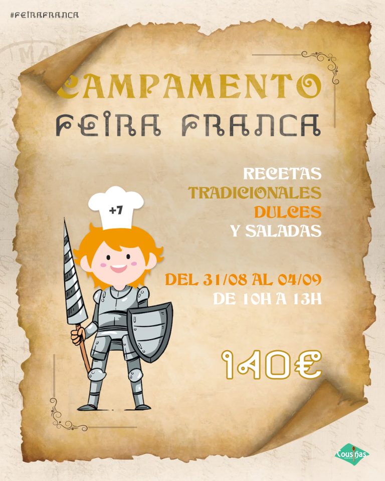 Campamento de verano en la cocina en Galicia