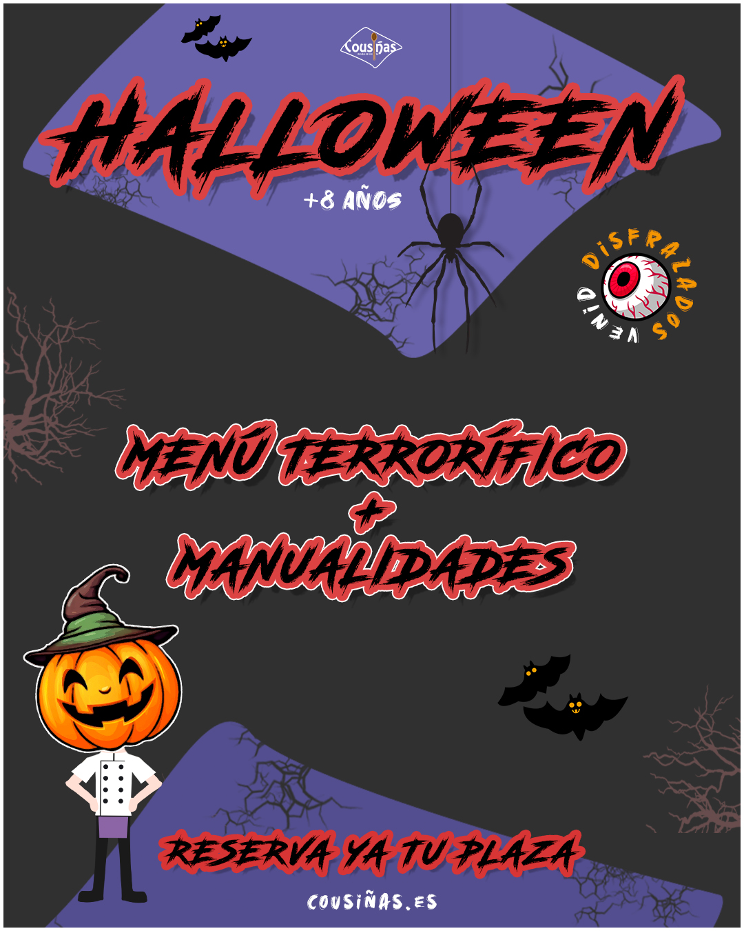 Taller Halloween para niños en galicia